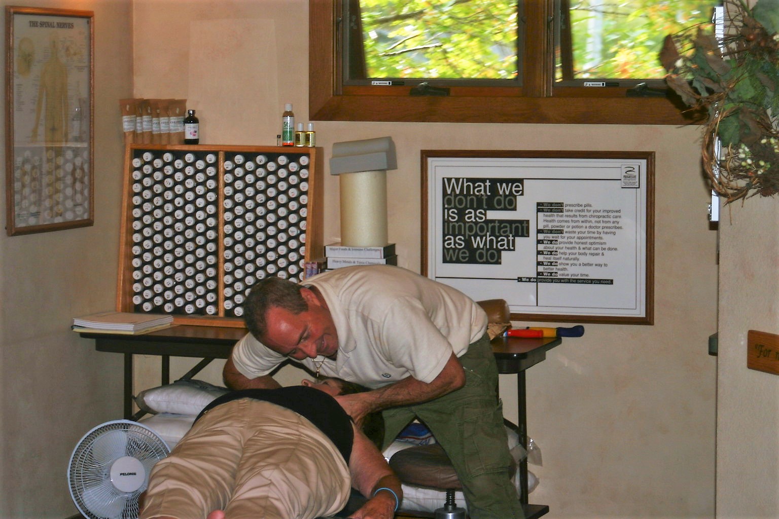 Minocqua Chiropractor at work