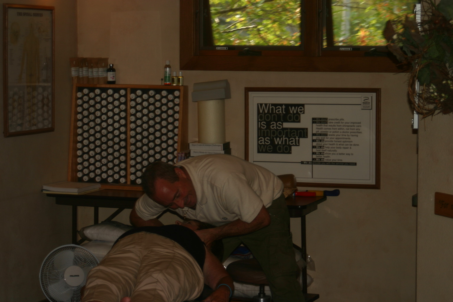 Minocqua Chiropractor at work